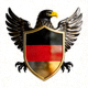 德国国家队队徽 - 黑红金三色盾牌与雄鹰